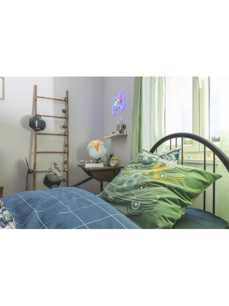 Housse de couette - L'effet papillon - 100 % Coton 57 Fils/cm² Bleu - Kiabi