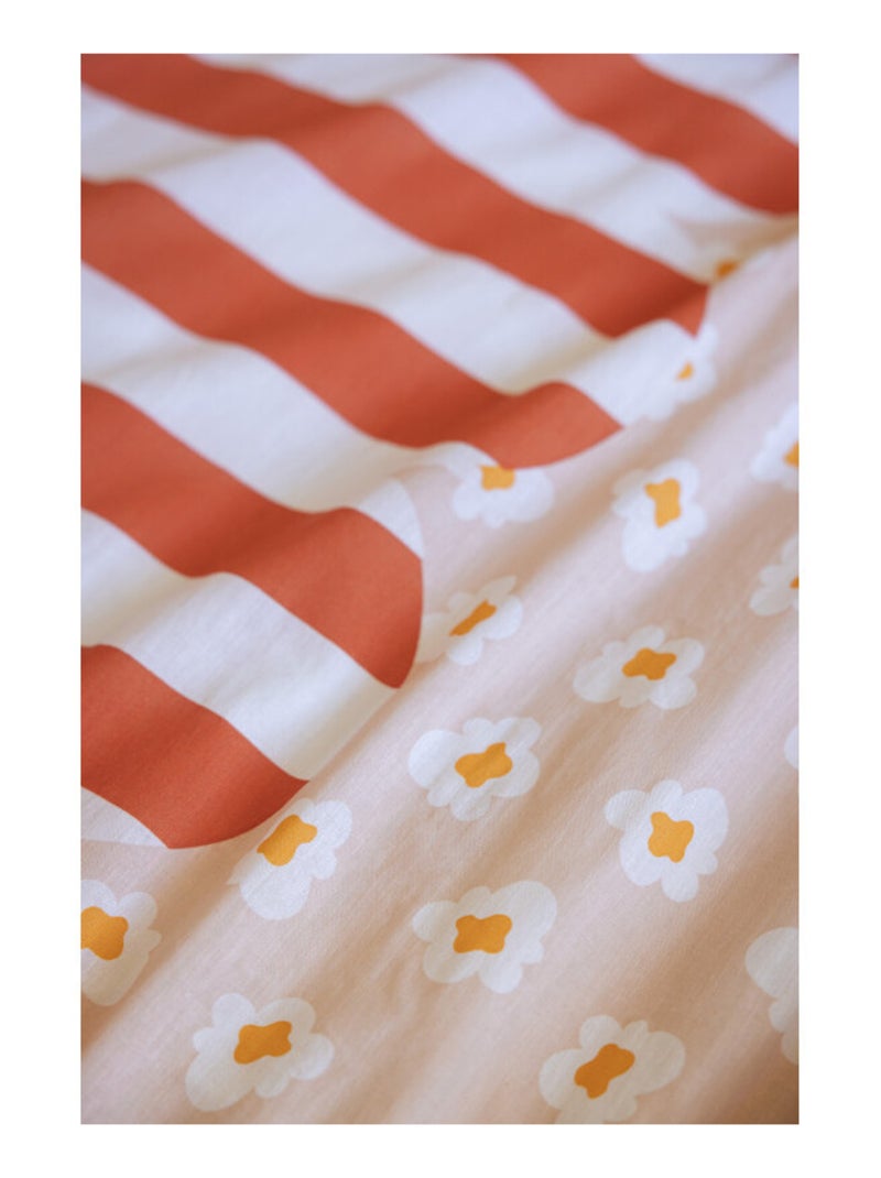 Housse de couette - L'effet papillon - 100 % Coton 57 Fils/cm² Gris foncé - Kiabi