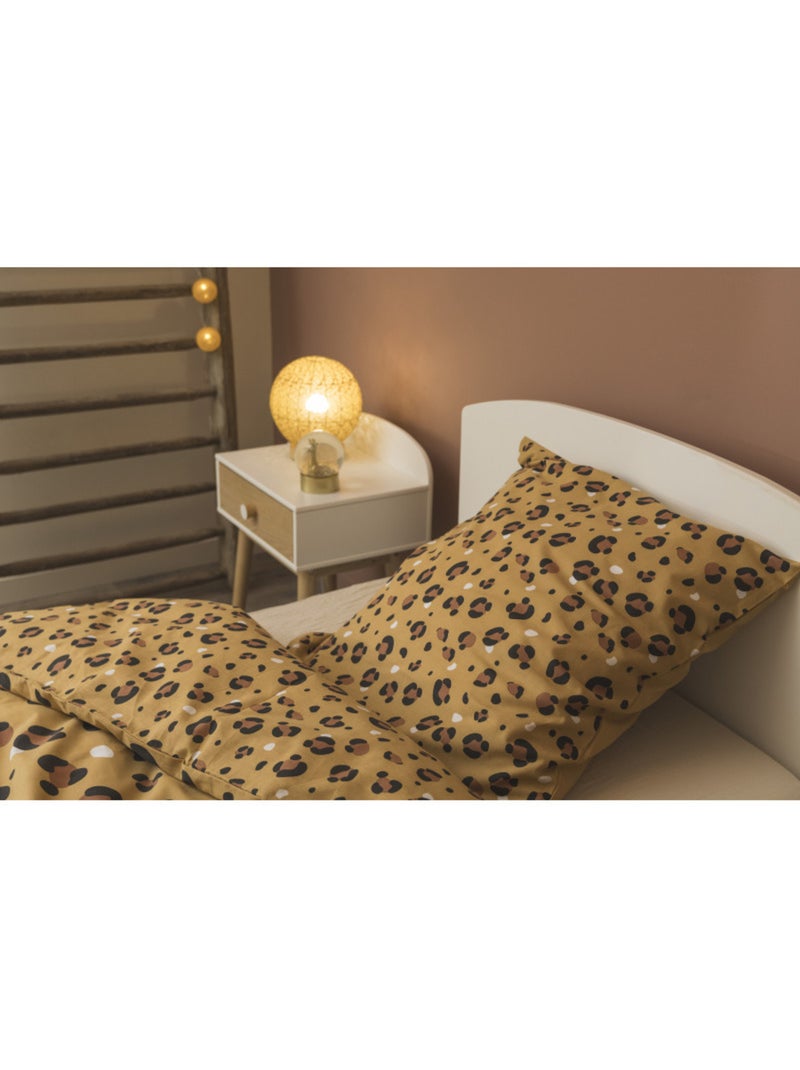 Housse de couette - L'effet papillon - 100 % Coton 57 Fils/cm² Jaune - Kiabi