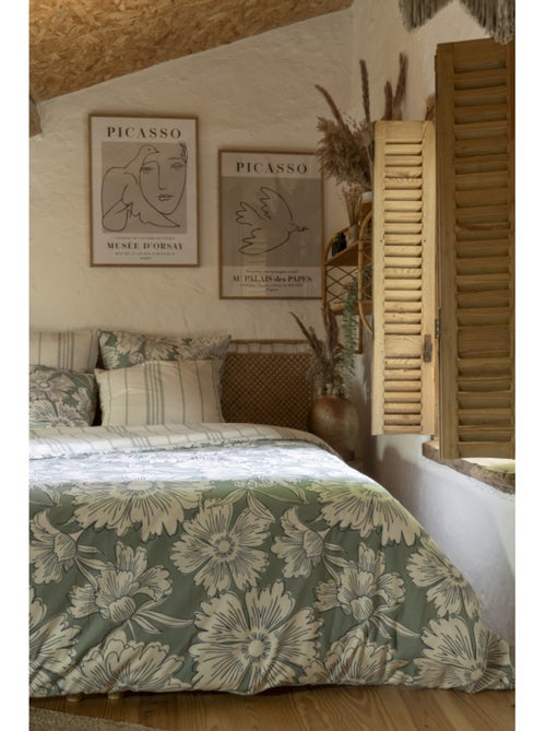 Housse de couette - L'effet papillon - 100 % Coton 57 Fils/cm² - Kiabi Housse de couette - L'effet papillon - 100 % Coton 57 Fils/cm² - Kiabi