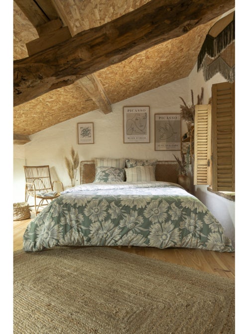 Housse de couette - L'effet papillon - 100 % Coton 57 Fils/cm² - Kiabi Housse de couette - L'effet papillon - 100 % Coton 57 Fils/cm² - Kiabi