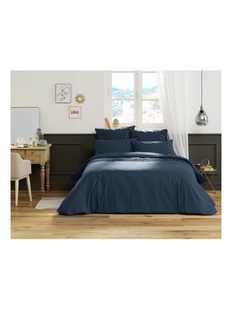 Housse de couette - L'effet papillon - 100 % Coton 57 Fils/cm² Violet - Kiabi