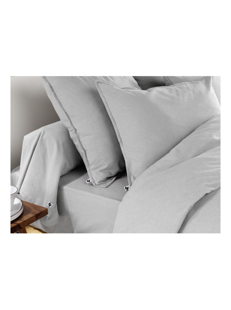 Housse de couette - L'effet papillon - 100% Coton Gris - Kiabi