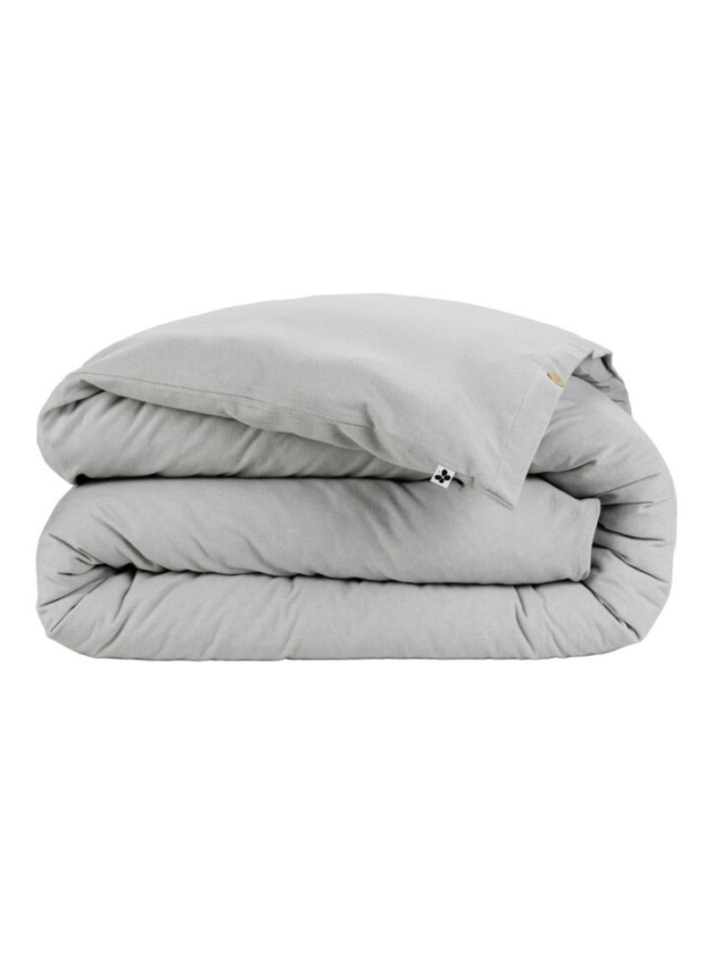 Housse de couette - L'effet papillon - 100% Coton Gris - Kiabi