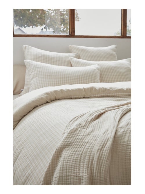 Housse de couette - L'effet papillon - 100% gaze de coton 125 gr/m² - Kiabi