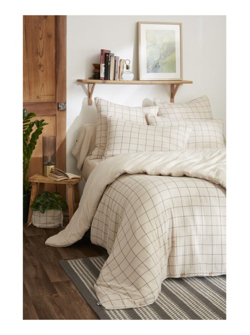Housse de couette - L'effet papillon - 100% gaze de coton 125 gr/m² - Kiabi