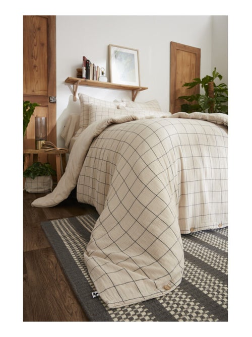 Housse de couette - L'effet papillon - 100% gaze de coton 125 gr/m² - Kiabi