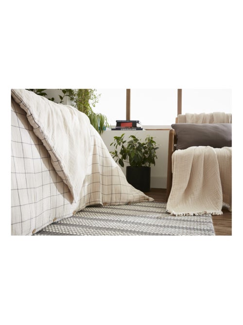 Housse de couette - L'effet papillon - 100% gaze de coton 125 gr/m² - Kiabi