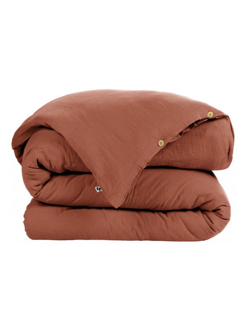 Housse de couette - L'effet papillon - 100% gaze de coton 125 gr/m² - Kiabi Housse de couette - L'effet papillon - 100% gaze de coton 125 gr/m² - Kiabi
