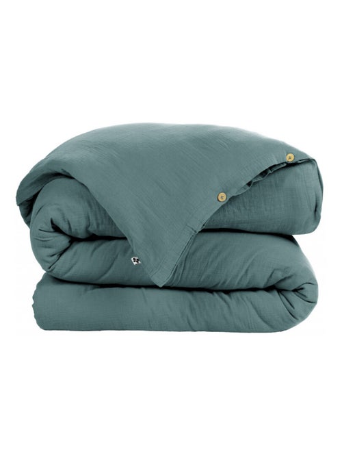 Housse de couette - L'effet papillon - 100% gaze de coton 125 gr/m² - Kiabi Housse de couette - L'effet papillon - 100% gaze de coton 125 gr/m² - Kiabi