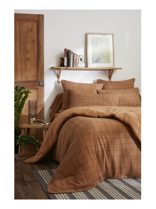 Housse de couette - L'effet papillon - 100% gaze de coton 125 gr/m² - Kiabi