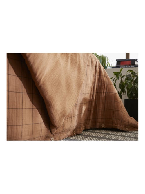 Housse de couette - L'effet papillon - 100% gaze de coton 125 gr/m² - Kiabi