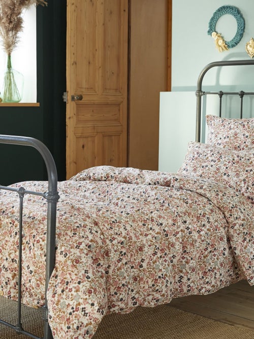 Housse de couette - L'effet papillon - 100% gaze de coton 125 gr/m² - Kiabi