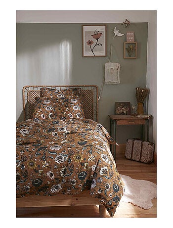 Housse de couette - L'effet papillon - 100% gaze de coton 125 gr/m²