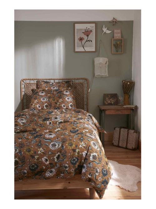 Housse de couette - L'effet papillon - 100% gaze de coton 125 gr/m² - Kiabi Housse de couette - L'effet papillon - 100% gaze de coton 125 gr/m² - Kiabi