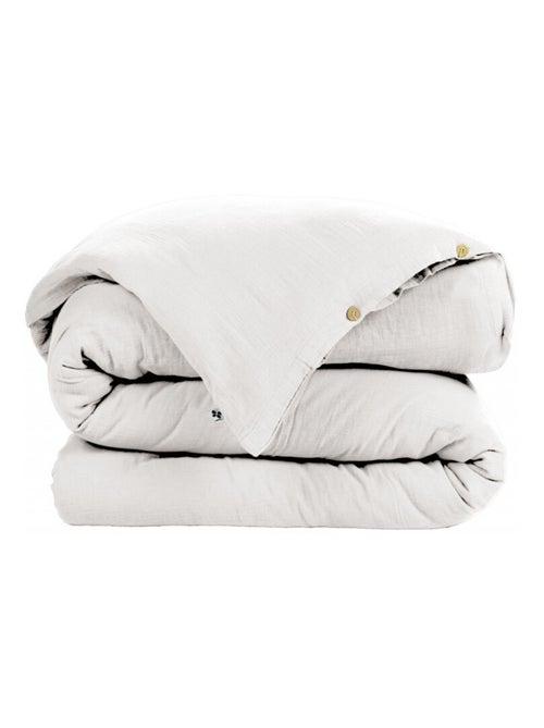 Housse de couette - L'effet papillon - 100% gaze de coton 125 gr/m² - Kiabi Housse de couette - L'effet papillon - 100% gaze de coton 125 gr/m² - Kiabi