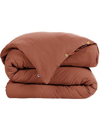 Housse de couette - L'effet papillon - 100% gaze de coton 125 gr/m²