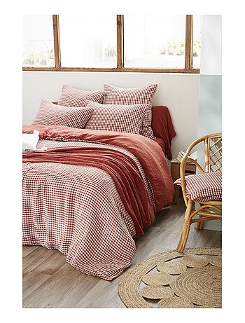 Housse de couette - L'effet papillon - 100% gaze de coton 125 gr/m²