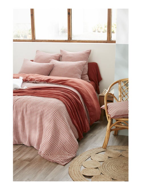Housse de couette - L'effet papillon - 100% gaze de coton 125 gr/m² - Kiabi