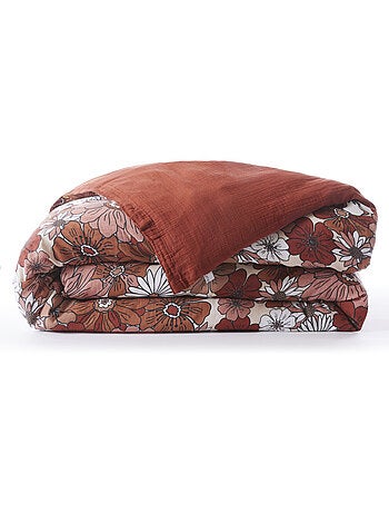 Housse de couette - L'effet papillon - 100% gaze de coton 125 gr/m²