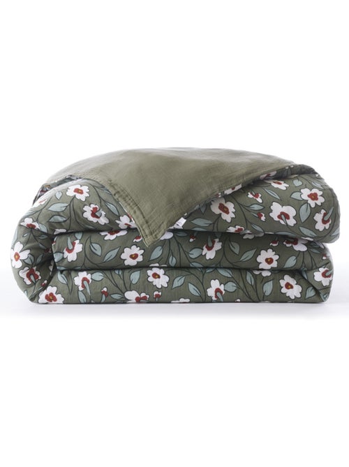 Housse de couette - L'effet papillon - 100% gaze de coton 125 gr/m² - Kiabi Housse de couette - L'effet papillon - 100% gaze de coton 125 gr/m² - Kiabi