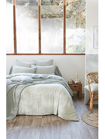 Housse de couette - L'effet papillon - 100% gaze de coton 125 gr/m²