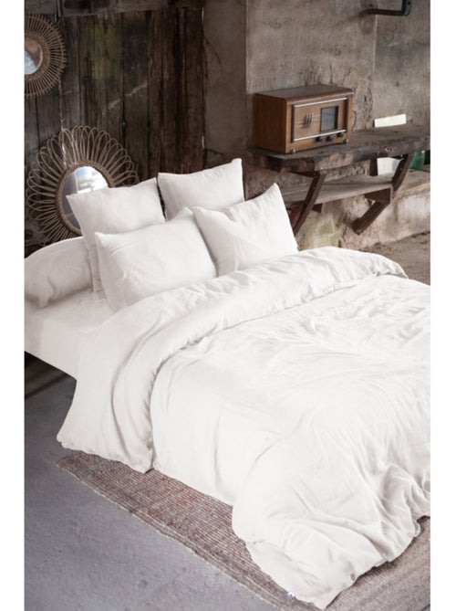 Housse de couette - L'effet papillon - 100% gaze de coton 125 gr/m² - Kiabi Housse de couette - L'effet papillon - 100% gaze de coton 125 gr/m² - Kiabi