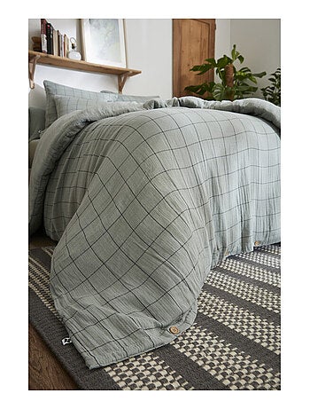 Housse de couette - L'effet papillon - 100% gaze de coton 125 gr/m²