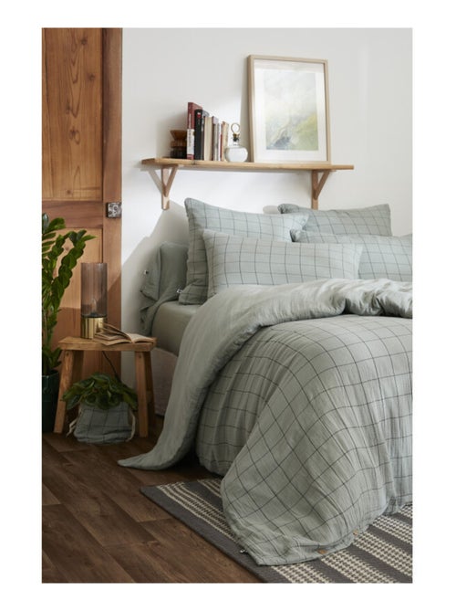 Housse de couette - L'effet papillon - 100% gaze de coton 125 gr/m² - Kiabi Housse de couette - L'effet papillon - 100% gaze de coton 125 gr/m² - Kiabi