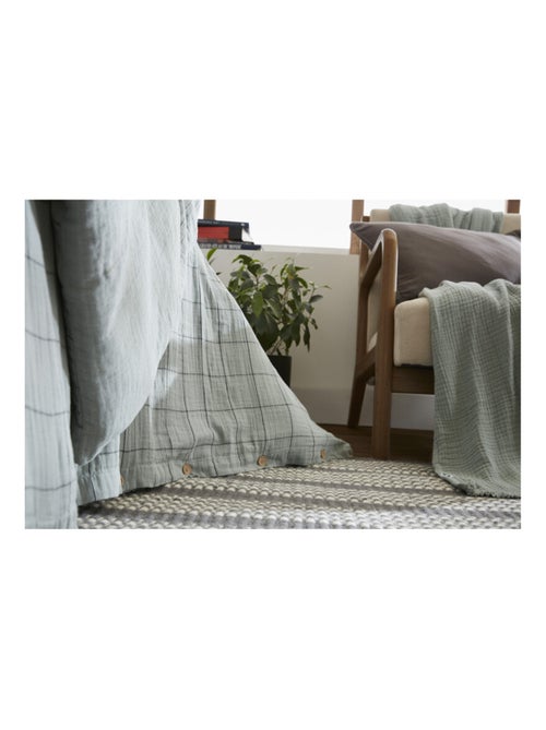 Housse de couette - L'effet papillon - 100% gaze de coton 125 gr/m² - Kiabi Housse de couette - L'effet papillon - 100% gaze de coton 125 gr/m² - Kiabi