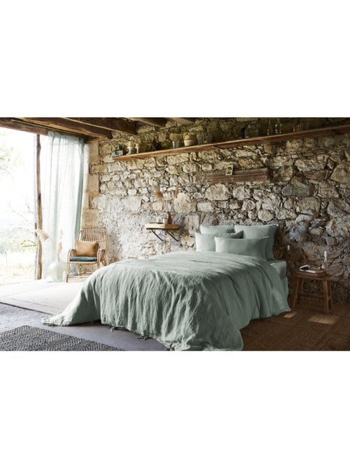 Housse de couette - L'effet papillon - 100% Lin lavé - Kiabi