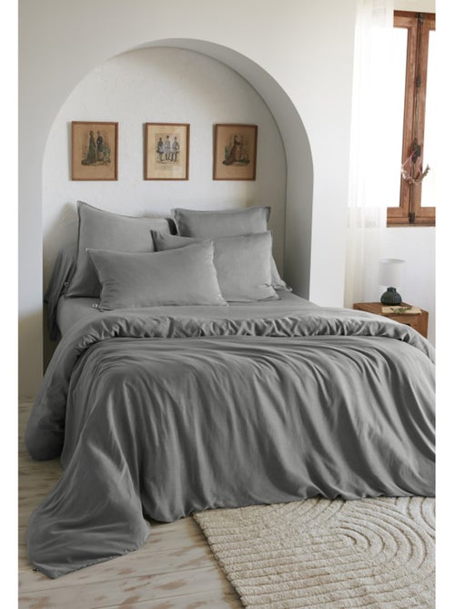 Housse de couette - L'effet papillon - 100% Lyocell (Tencel lavé ) - Kiabi