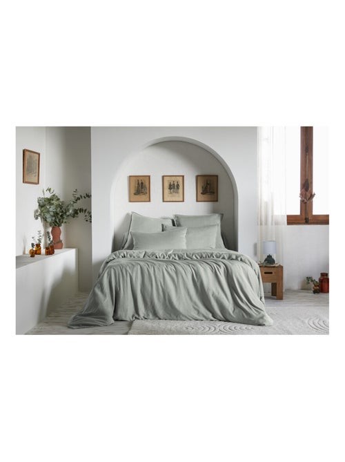 Housse de couette - L'effet papillon - 100% Lyocell (Tencel lavé ) - Kiabi Housse de couette - L'effet papillon - 100% Lyocell (Tencel lavé ) - Kiabi