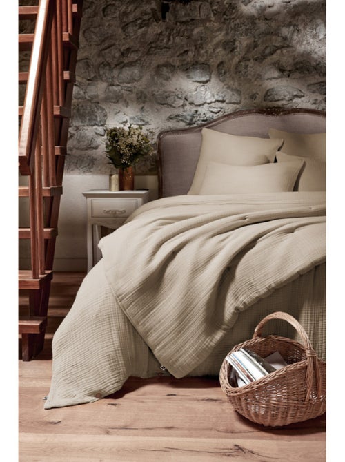 Housse de couette - L'effet papillon - 100% Quadruple gaze de coton 220 gr/m² - Kiabi Housse de couette - L'effet papillon - 100% Quadruple gaze de coton 220 gr/m² - Kiabi