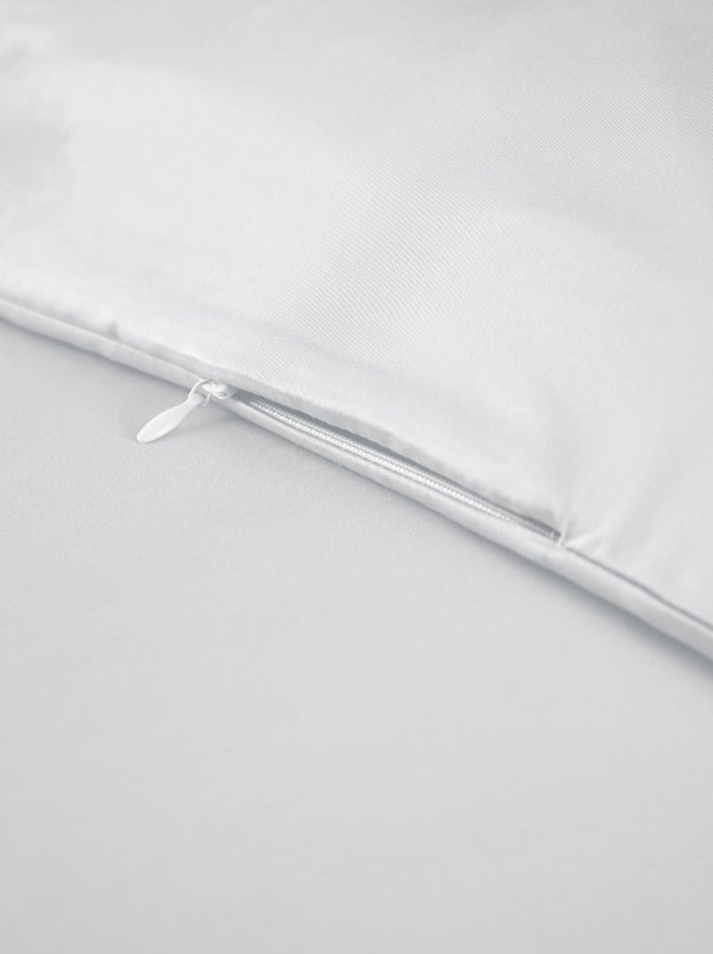 Housse de couette - L'effet papillon - 100% Viscose de bambou 120 fils/cm² Blanc Perlé - Kiabi