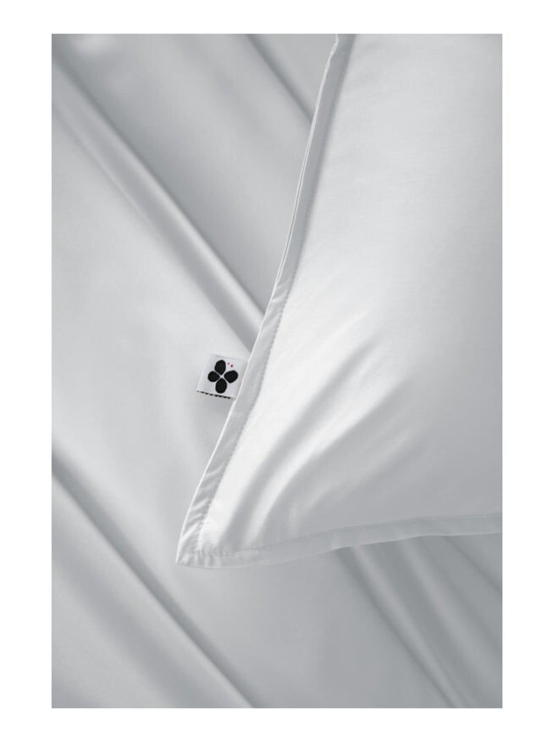 Housse de couette - L'effet papillon - 100% Viscose de bambou 120 fils/cm² Blanc Perlé - Kiabi