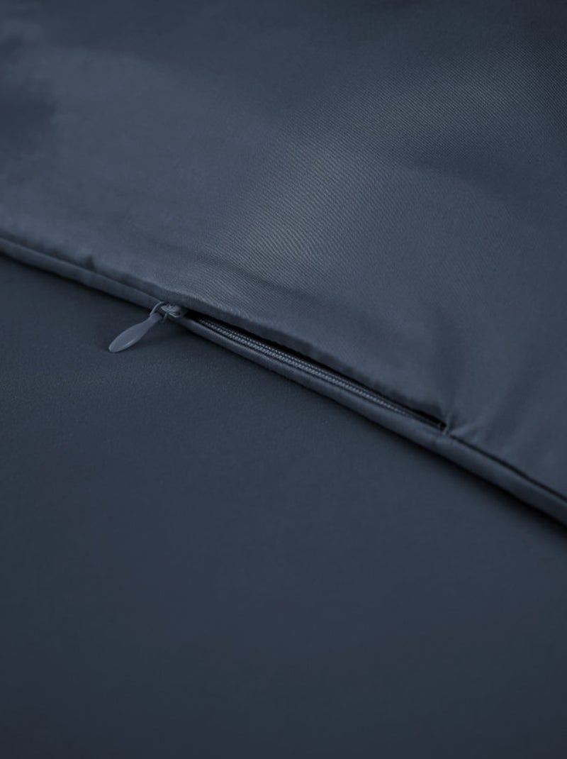 Housse de couette - L'effet papillon - 100% Viscose de bambou 120 fils/cm² Bleu nuit - Kiabi