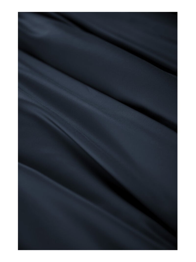 Housse de couette - L'effet papillon - 100% Viscose de bambou 120 fils/cm² Bleu nuit - Kiabi