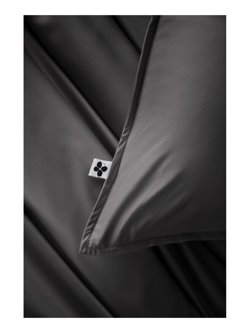 Housse de couette - L'effet papillon - 100% Viscose de bambou 120 fils/cm² Gris souris - Kiabi