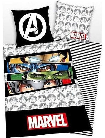 Housse de couette - marvel - avengers - réversible - 140x200 cm - microfibre