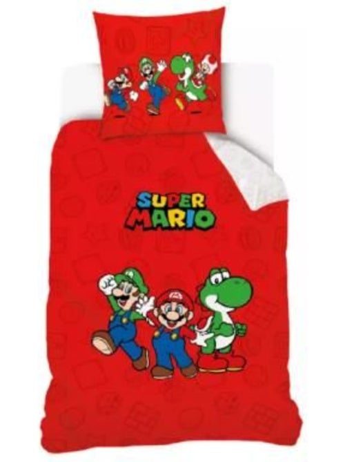 Housse de couette - super mario - réversible - 140 x 200 cm - 100% coton - design coloré - Kiabi Housse de couette - super mario - réversible - 140 x 200 cm - 100% coton - design coloré - Kiabi