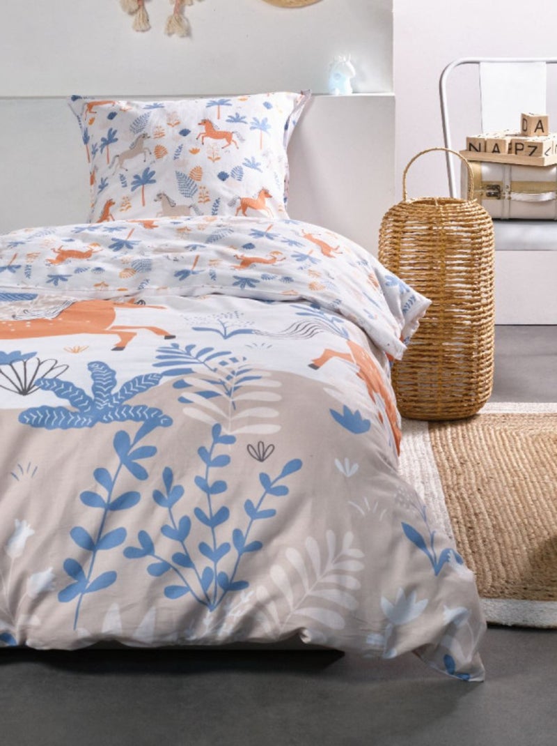 Housse de couette - Today - 100 % Coton 57 Fils/cm² Beige - Kiabi