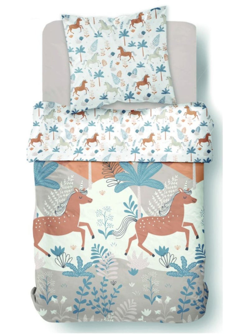 Housse de couette - Today - 100 % Coton 57 Fils/cm² Beige - Kiabi