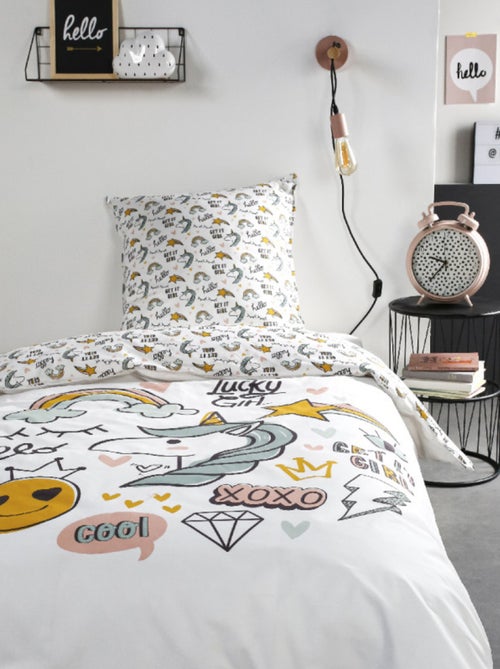 Housse de couette - Today - 100 % Coton 57 Fils/cm² - Kiabi