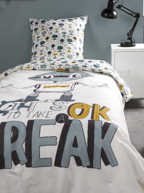Housse de couette - Today - 100 % Coton 57 Fils/cm² - Kiabi