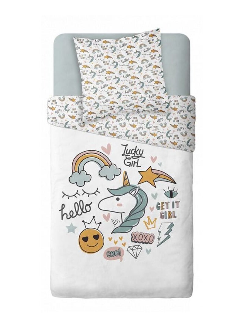 Housse de couette - Today - 100 % Coton 57 Fils/cm² Blanc - Kiabi