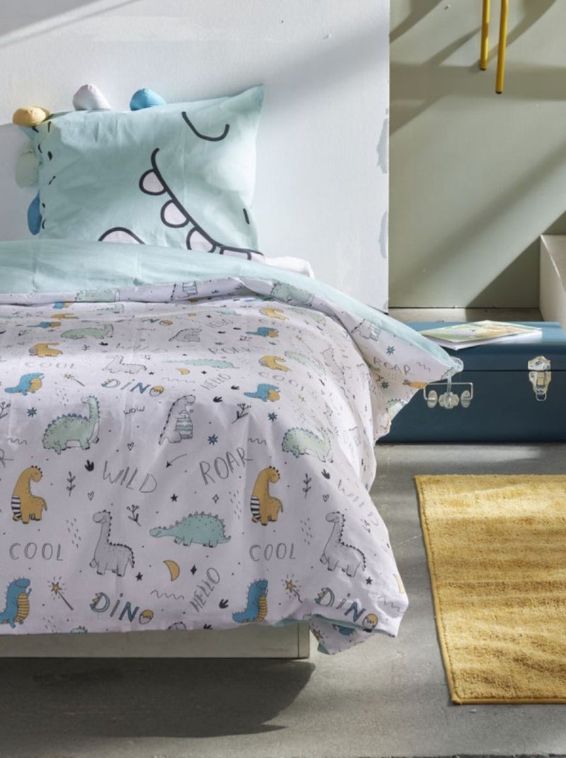 Housse de couette - Today - 100 % Coton 57 Fils/cm² Bleu - Kiabi