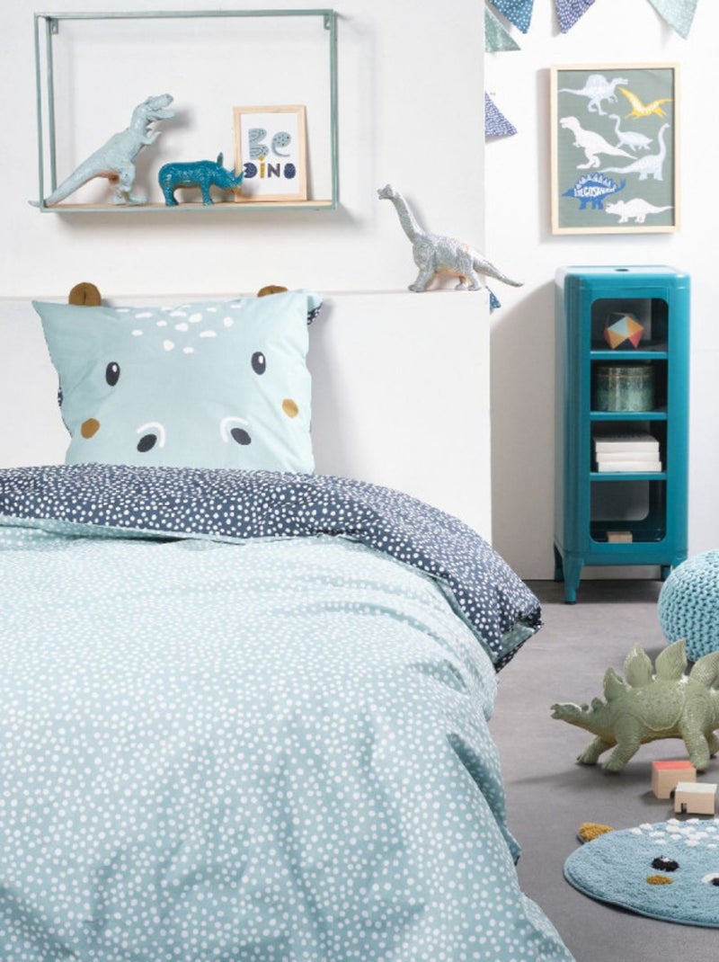 Housse de couette - Today - 100 % Coton 57 Fils/cm² Bleu - Kiabi