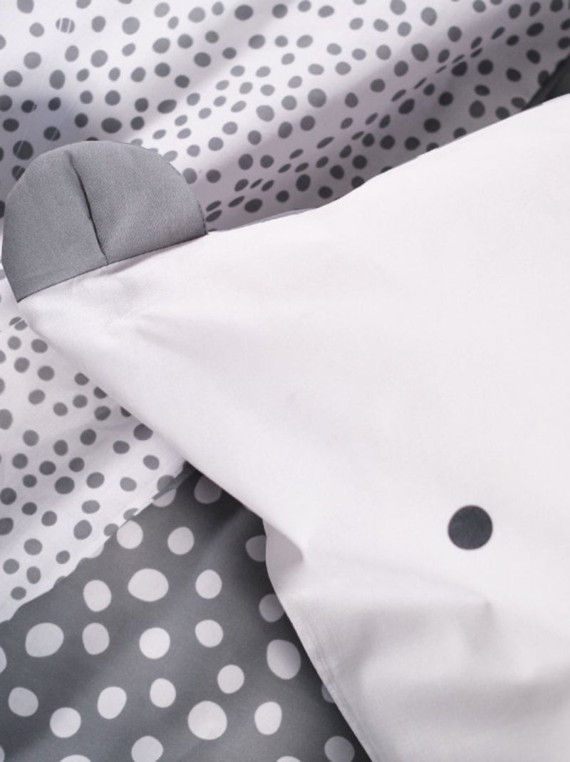 Housse de couette - Today - 100 % Coton 57 Fils/cm² Gris - Kiabi