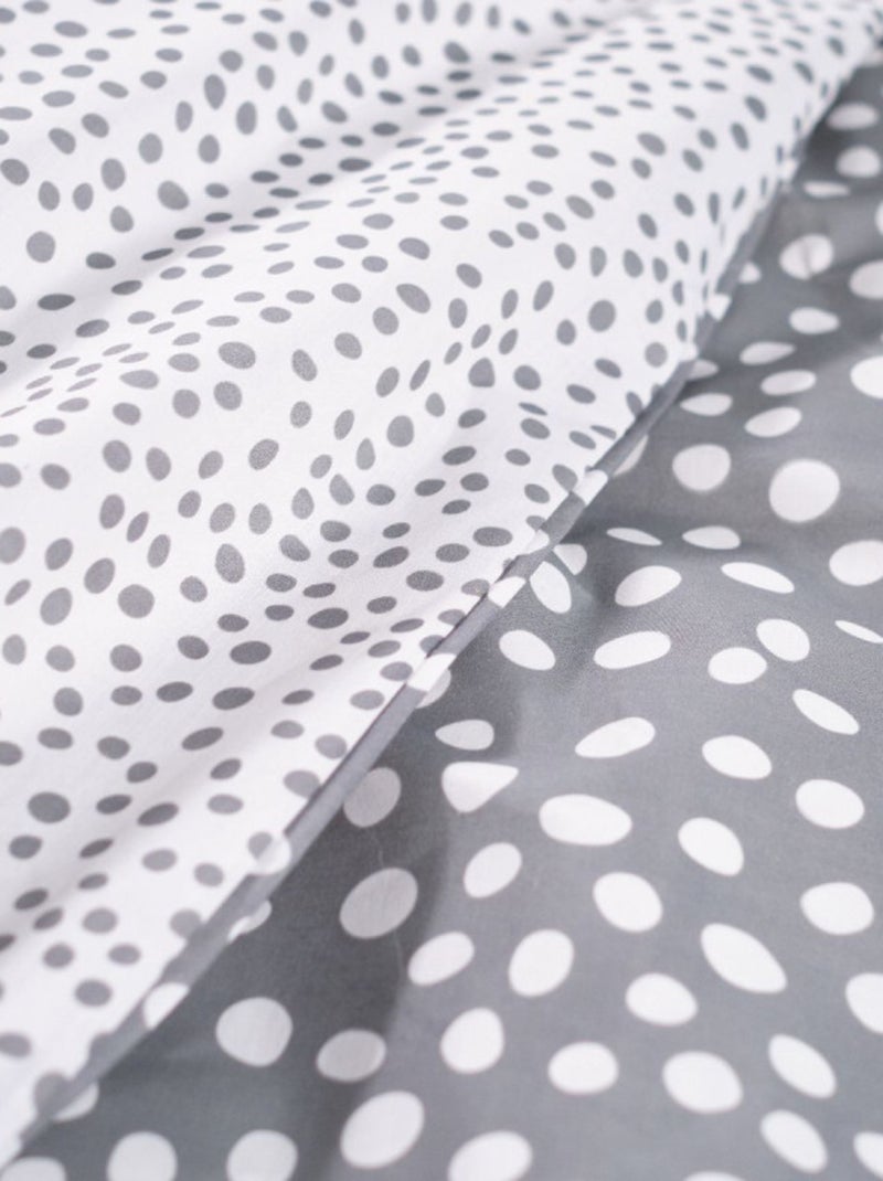 Housse de couette - Today - 100 % Coton 57 Fils/cm² Gris - Kiabi